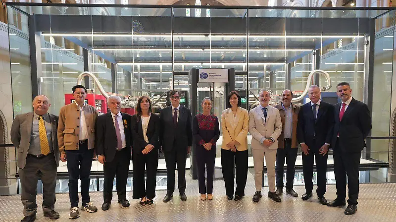 Sheinbaum visita centro de supercómputo en Barcelona